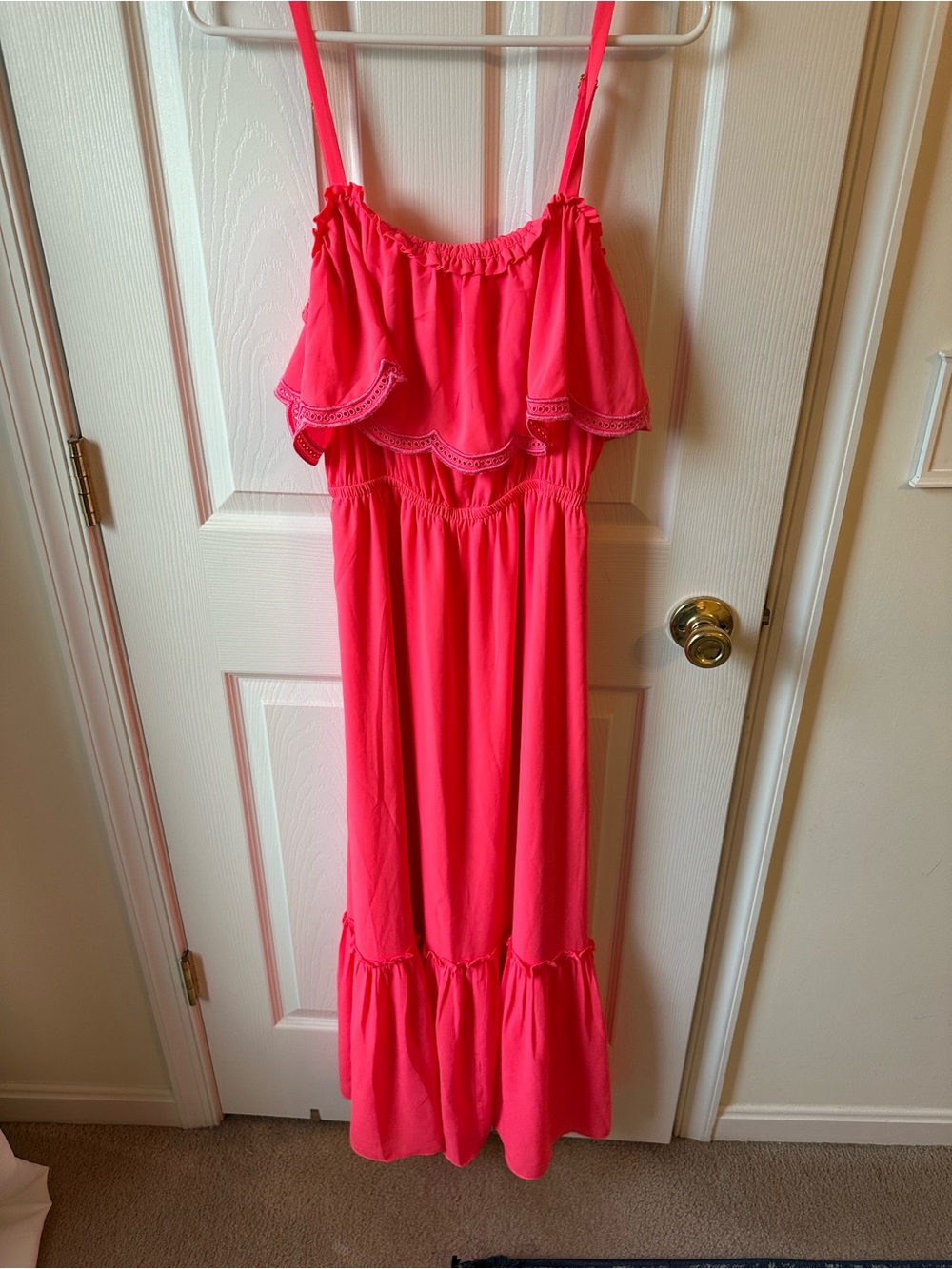 Lilly Pulitzer hot pink maxi dress